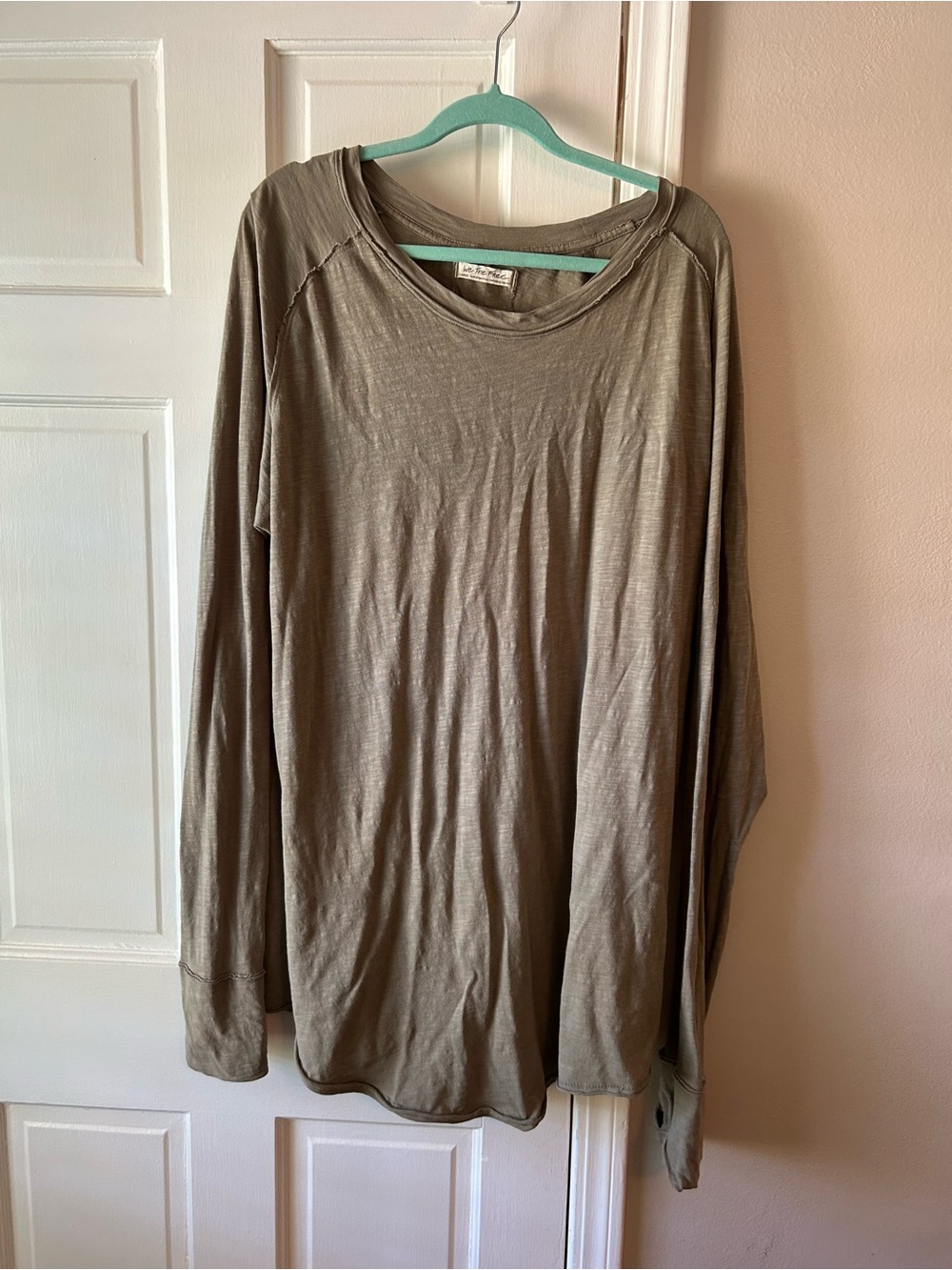 We The Free Long Sleeve Tee in olive
